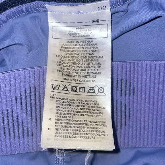 Adidas TECHFIT Girls Leggings/Tights Junior Size M 12-14 purple good condition - Picture 4 of 11